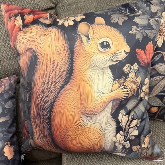 Vintage Floral Animal Print Throw Pillow Covers Double Sided - Picture 9 of 10